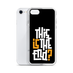 IS/THIS IS THE END? Black Yellow White iPhone Phone Case