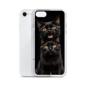 Two Black Cats Follows iPhone Case