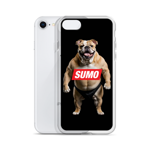 Sumo Bulldog Black iPhone Case