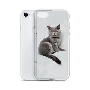 Relaxing British Shorthair Cat iPhone Case