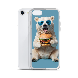 Polar Bear and Burger iPhone Case