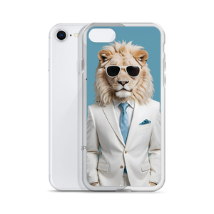 Funky White Lion iPhone Case