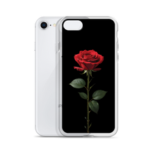 Red Rose on Black iPhone Case