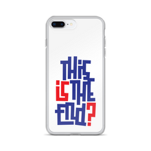 IS/THIS IS THE END? Navy Red iPhone Phone Case