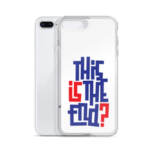 IS/THIS IS THE END? Navy Red iPhone Phone Case