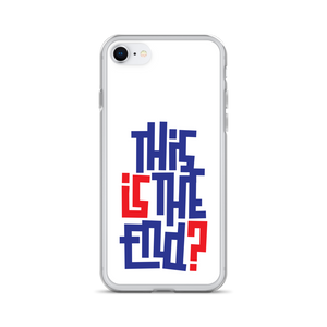 IS/THIS IS THE END? Navy Red iPhone Phone Case