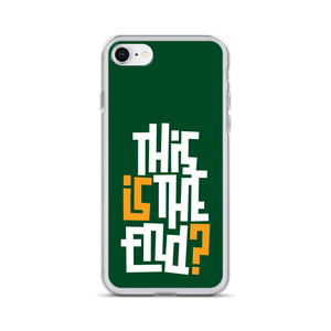 IS/THIS IS THE END? Forest Green iPhone Phone Case