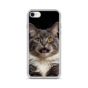 Shocked Cat Face iPhone Case