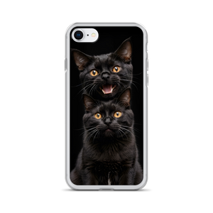 Two Black Cats Follows iPhone Case