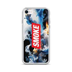 Blue Smoke Fire iPhone Case