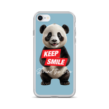 Keep Smile Blue Panda iPhone Case