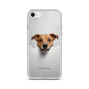 Smile Dog Peep iPhone Case