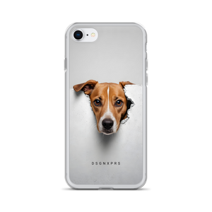 Funny Sad Dog Peep iPhone Case