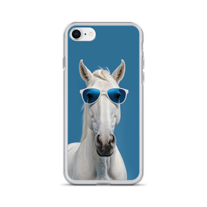 Cool Blue Horse iPhone Case