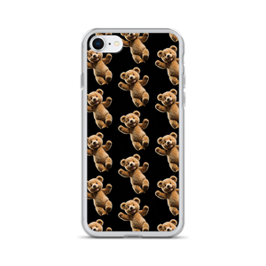 Happy Teddy Bear Pattern iPhone Case