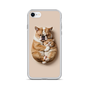 Cute Baby Cat and Dog Sleep iPhone Case