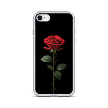 Red Rose on Black iPhone Case