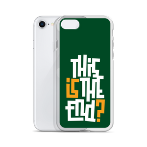 IS/THIS IS THE END? Forest Green iPhone Phone Case