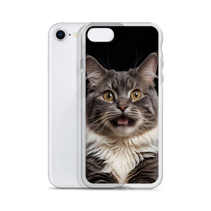 Shocked Cat Face iPhone Case