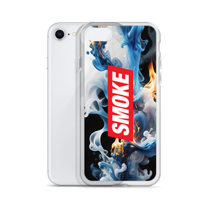 Blue Smoke Fire iPhone Case