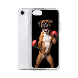 Boxer Boxing Black iPhone Case