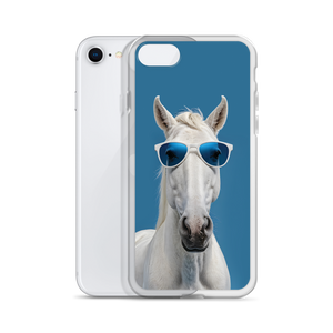 Cool Blue Horse iPhone Case