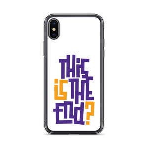 IS/THIS IS THE END? Purple Yellow iPhone Phone Case