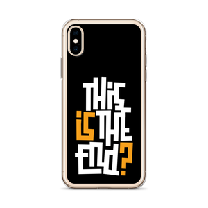 IS/THIS IS THE END? Black Yellow White iPhone Phone Case