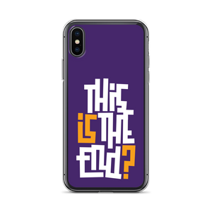 IS/THIS IS THE END? Purple Yellow Reverse iPhone Phone Case