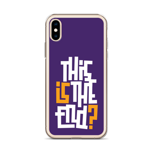 IS/THIS IS THE END? Purple Yellow Reverse iPhone Phone Case