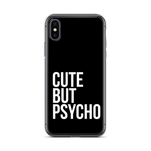 Cute But Psycho iPhone® Black Phone Case