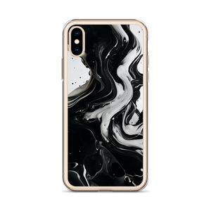 Black and White Fluid iPhone® Phone Case