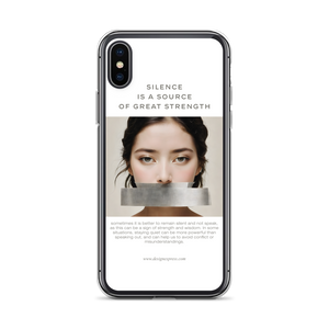 Silence Lao Tzu iPhone Case