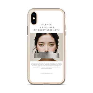 Silence Lao Tzu iPhone Case