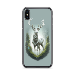 Green White Deer iPhone Case