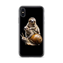 Sloth Riding A Snail iPhone Case