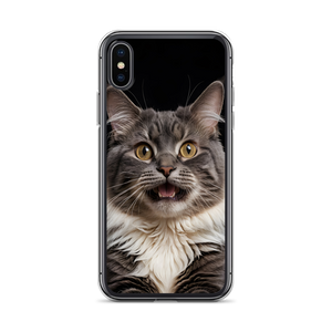 Shocked Cat Face iPhone Case