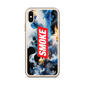 Blue Smoke Fire iPhone Case