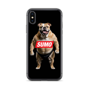 Sumo Bulldog Black iPhone Case