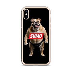 Sumo Bulldog Black iPhone Case