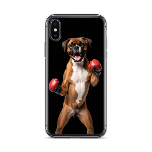 Boxer Boxing Black iPhone Case