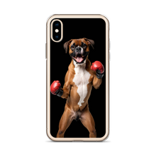 Boxer Boxing Black iPhone Case