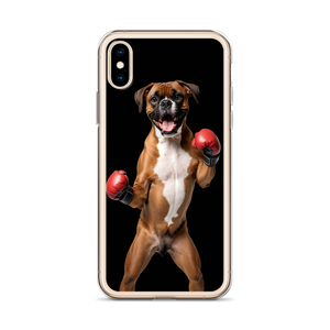 Boxer Boxing Black iPhone Case