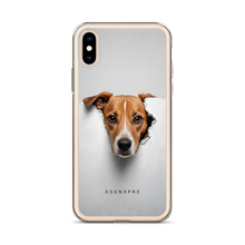 Funny Sad Dog Peep iPhone Case