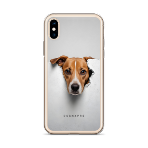 Funny Sad Dog Peep iPhone Case