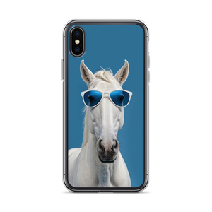 Cool Blue Horse iPhone Case