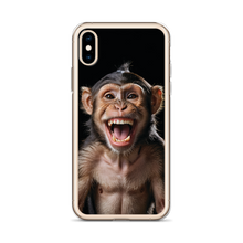 Happy Monkey Black iPhone Case