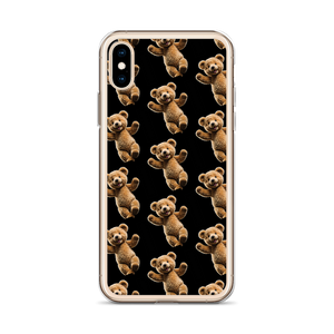 Happy Teddy Bear Pattern iPhone Case