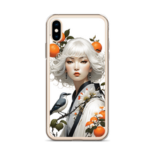 Beauty Lady with Orange and Bird iPhone Case