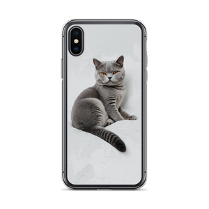 Relaxing British Shorthair Cat iPhone Case